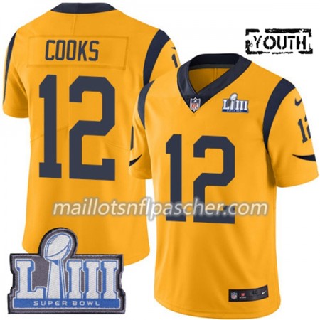 Maillot Los Angeles Rams Brandin Cooks 12 Nike Or 2019 Super Bowl LIII - Enfant